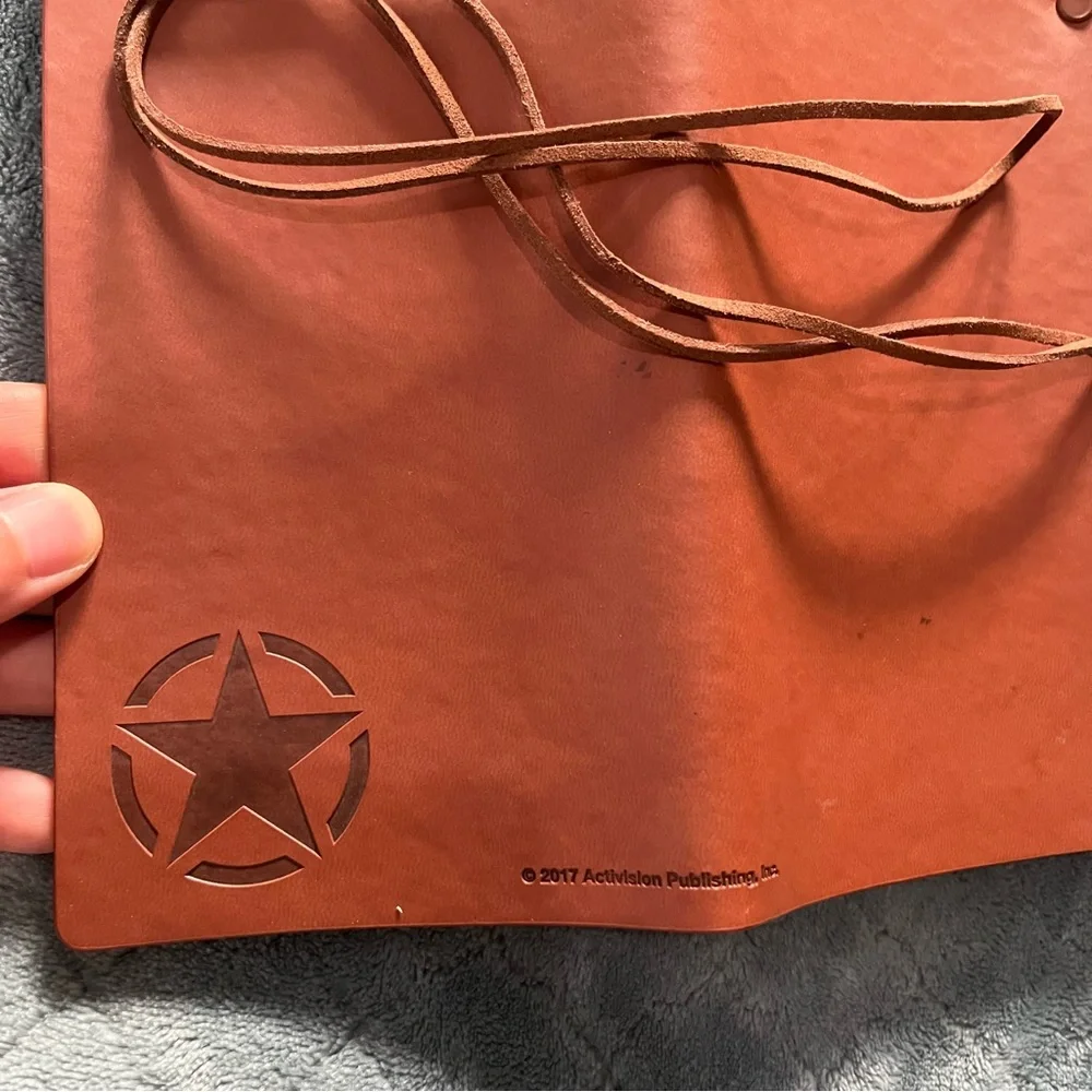 Call of Duty WWII‎ Brown genuine Leather Journal Notebooks collectables